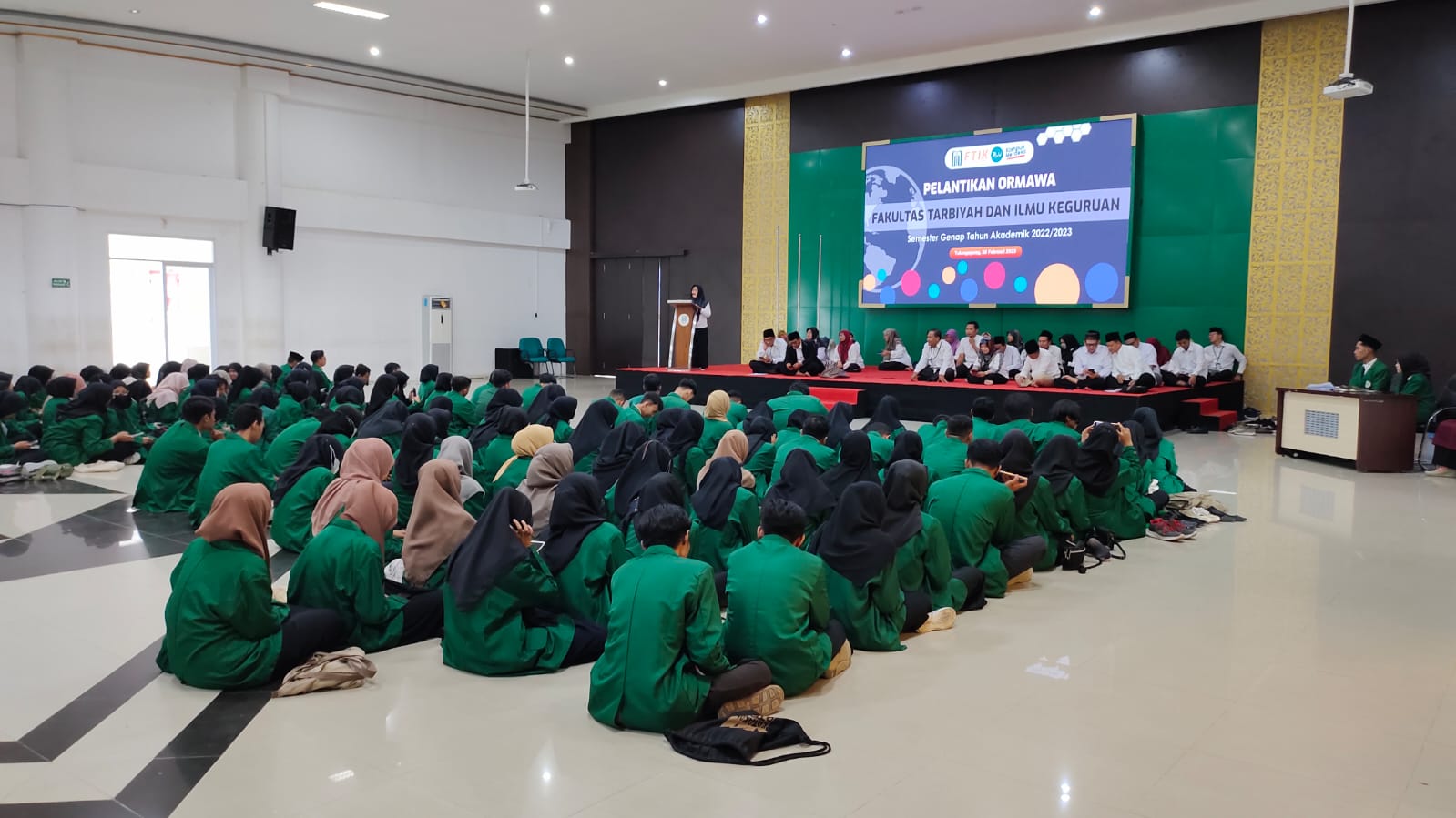 Doa Bersama Awal Perkuliahan Semester Genap 2022/2023 dan Pelantikan Pengurus ORMAWA FTIK UIN SATU Tulungagung